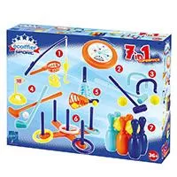 Kliknite za detalje - ECOIFFIER Sport - 7 u 1 Sportski set Komplet igara Kuglanje Golf Kroket Pecanje Bacanje diska SM000189 Kliknite za detalje - ECOIFFIER Sport - 7 u 1 Sportski set Komplet igara Kuglanje Golf Kroket Pecanje Bacanje diska SM000189