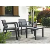 Kliknite za detalje - Balkonska garnitura Emilly Patio Graphite 247062 Kliknite za detalje - Balkonska garnitura Emilly Patio Graphite 247062