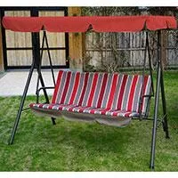 Kliknite za detalje - Ljuljaška Za Dvorište - Trosed - Crveno Sive Pruge Kliknite za detalje - Ljuljaška Za Dvorište - Trosed - Crveno Sive Pruge