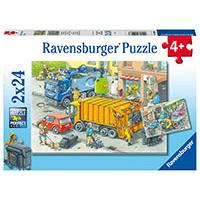 Kliknite za detalje - Puzzle 2x24 dela Gradska vozila Ravensburger 05096