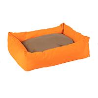Kliknite za detalje - Krevet za psa Square Orange-Beige 105cm Pet Line 6-8