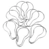 Kliknite za detalje - Metalne alke za tuš zavese 12 komada SLV Kliknite za detalje - Metalne alke za tuš zavese 12 komada SLV