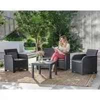 Kliknite za detalje - Baštenska garnitura Rosalie Grafit 249561 Kliknite za detalje - Baštenska garnitura Rosalie Grafit 249561