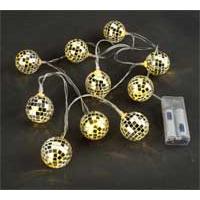 Kliknite za detalje - Dekorativne lampice na baterije Disco Ball 10LED