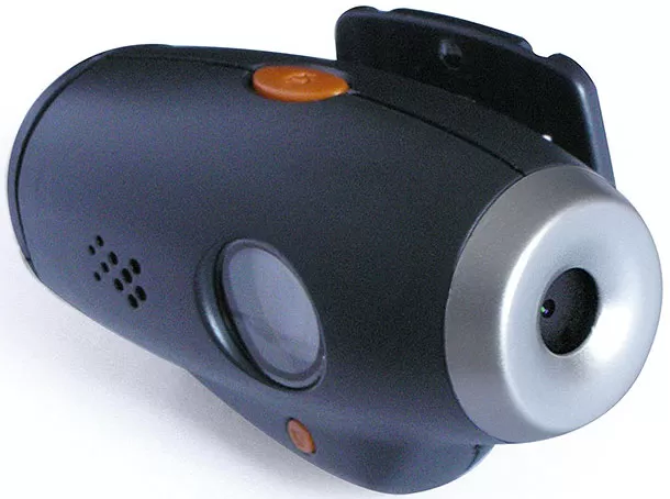 Kamera za kacigu - HC 02 - Kamera koja se montira na kacigu, napajanje 2 x AAA baterija - autonomija 3-4 h, rezolucija 640 x 480 piksela, 30 frejmova u sekundi. Ergonomski dizajn. Za skijaše, bicikliste, lovce, bajkere, alpiniste... - Slika