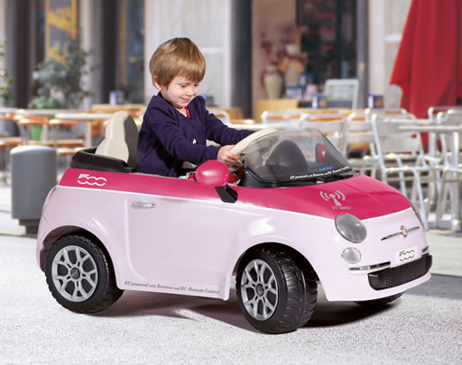 Peg Perego Kabriolet na akumulator sa daljinskim Fiat 500 pink IGED1164 P75061164 - thumbnail 1