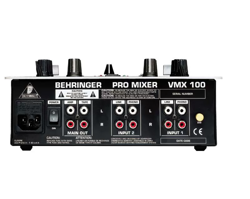Behringer VMX100 - dvokanalna DJ mikseta - Slika 3